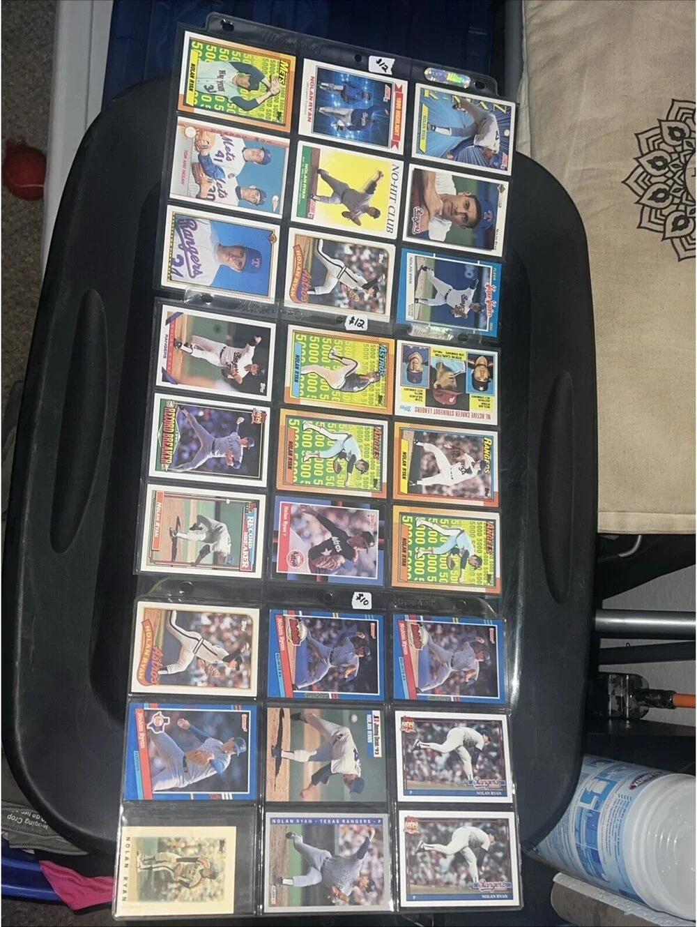 Lot Of 32 Nolan Ryan Baseball Cards Astros Rangers